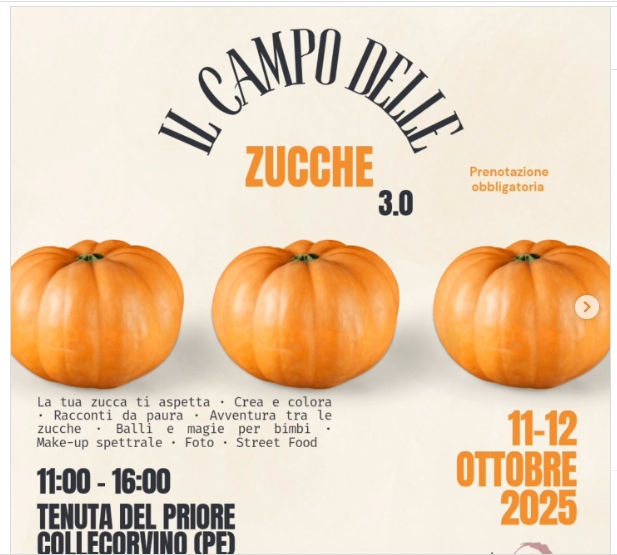 campo delle zucche collercorvino
campo delle zucche abruzzo
campo delle zucche 2025
collecorvino
zucche collecorvino