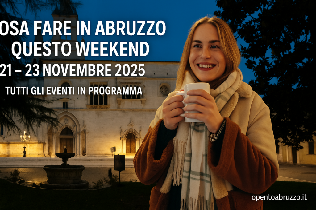 Cosa fare in Abruzzo questo weekend 21 – 23 Novembre 2025: tutti gli eventi in programma