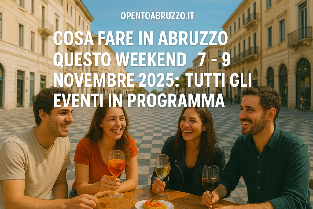 Cosa fare in Abruzzo questo weekend 7 - 9 Novembre 2025: tutti gli eventi in programma