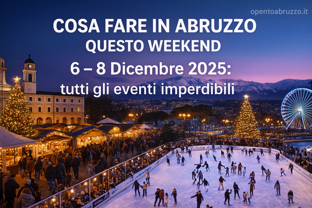 Cosa fare in Abruzzo questo weekend 6 – 8 Dicembre 2025: l'inizio magico del Natale tra Faugni e Mercatini