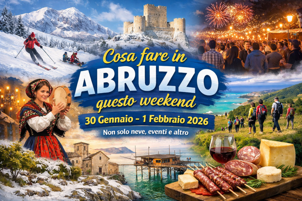 Cosa fare in Abruzzo questo weekend 30 Gennaio–1 Febbraio 2026: non solo neve, eventi e altro